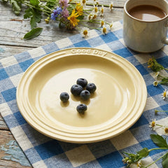 Elegant Retro Green Plate with Pink Base