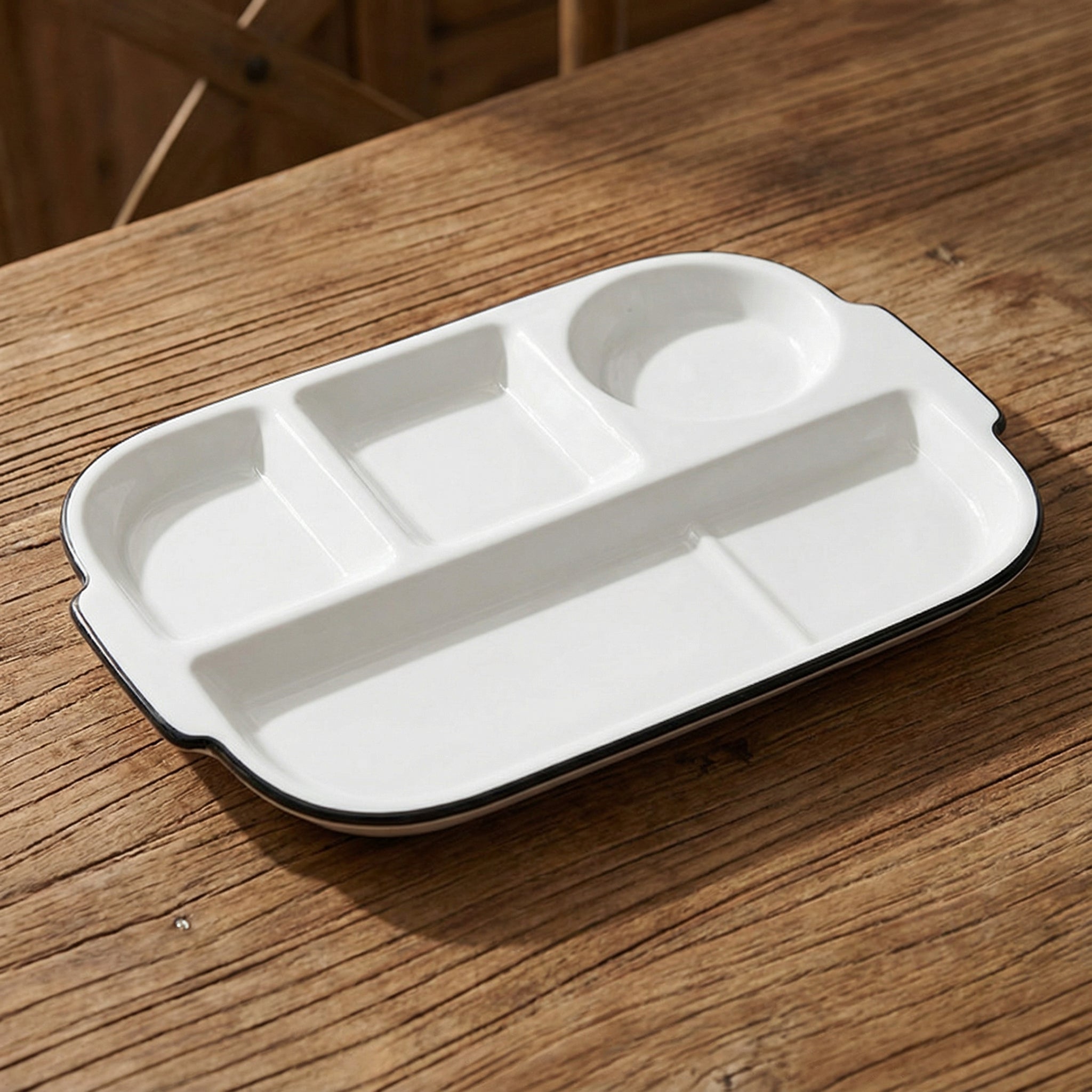 Classic 4-Compartment Dinner Plate Set